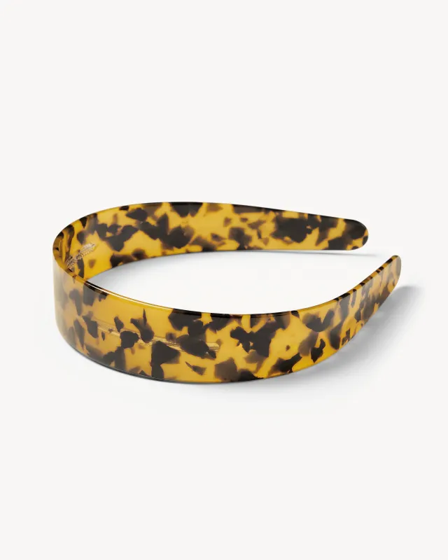 Wide Headband in Classic Tortoise sold by Machete