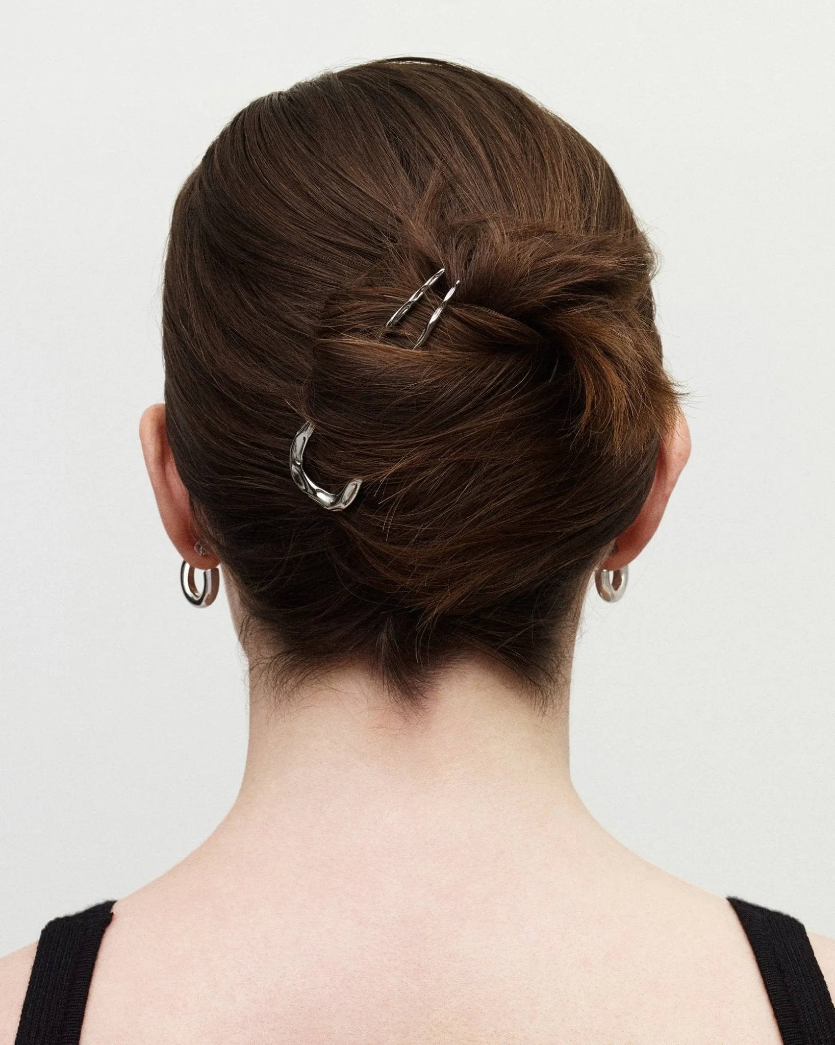 Petite French Hair Pin in Silver sold by Machete product image thumbnail 3