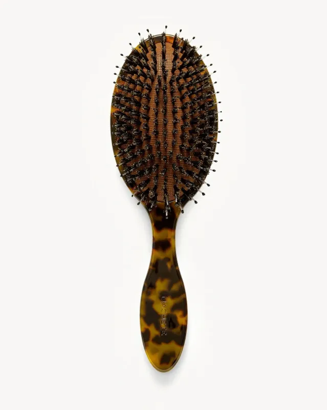 Grande Hair Brush in Classic Tortoise made by Machete