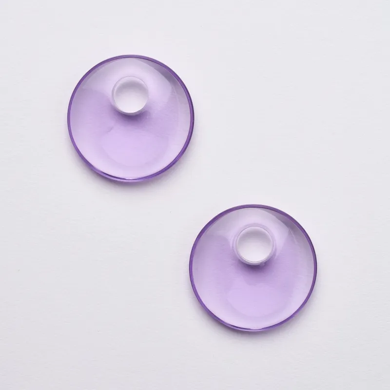 Chunky Disc Charms in Clear Iris sold by Machete