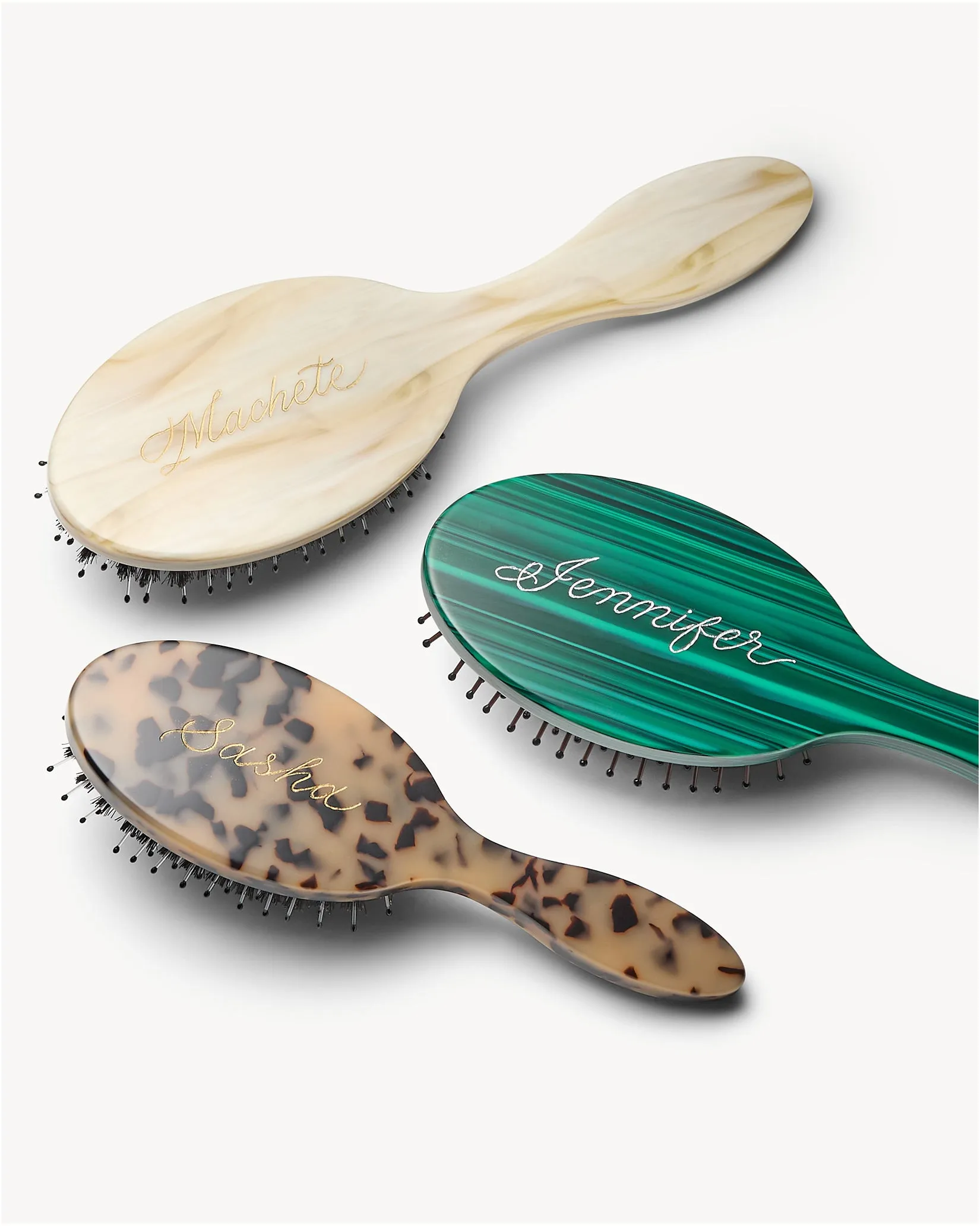 Grande Detangling Hair Brush in Blonde Tortoise sold by Machete product image thumbnail 4