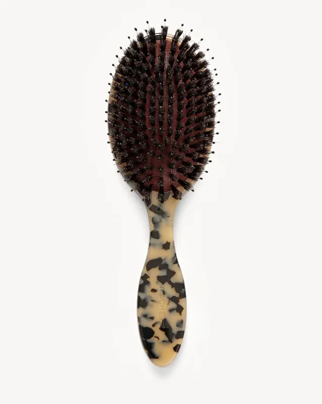 Grande Hair Brush in Blonde Tortoise sold by Machete