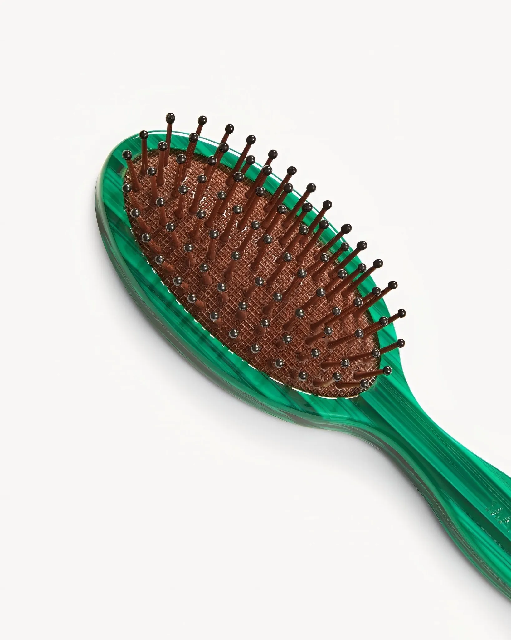 Travel Detangling Hair Brush in Malachite sold by Machete product image thumbnail 2