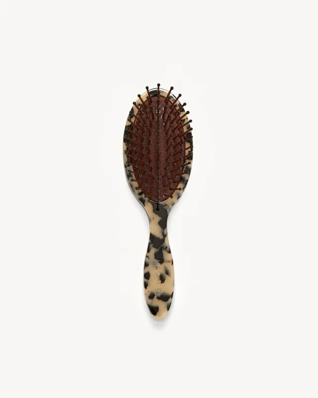 Travel Detangling Hair Brush in Blonde Tortoise sold by Machete
