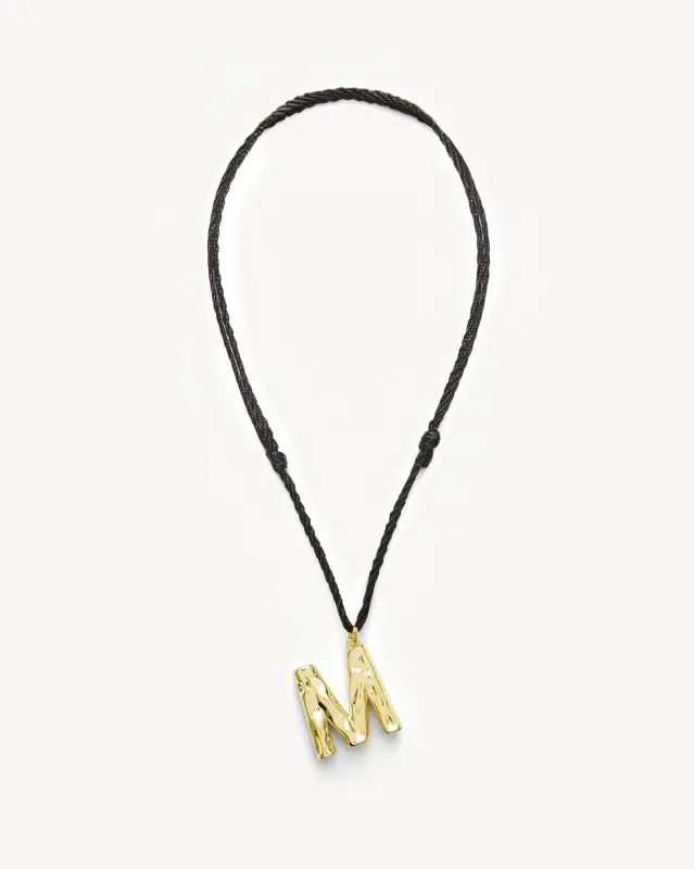 Grande Monogram Necklace in Gold sold by Machete