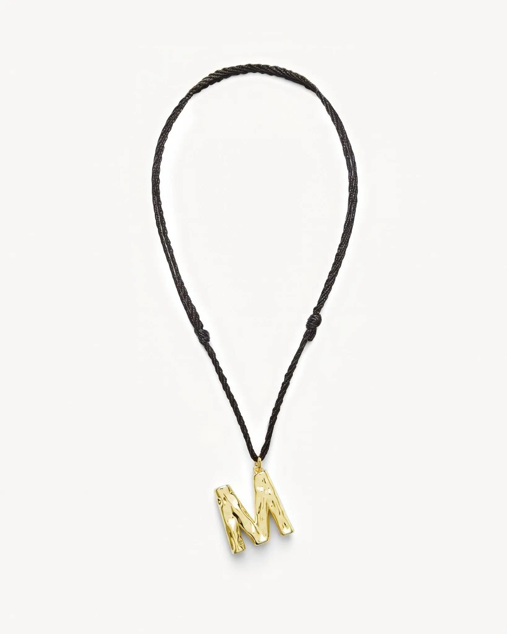 Grande Monogram Necklace in Gold sold by Machete