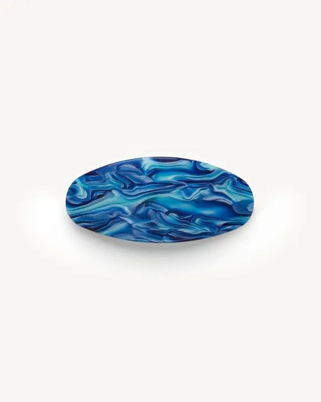 Jumbo Oval Barrette in Capri sold by Machete