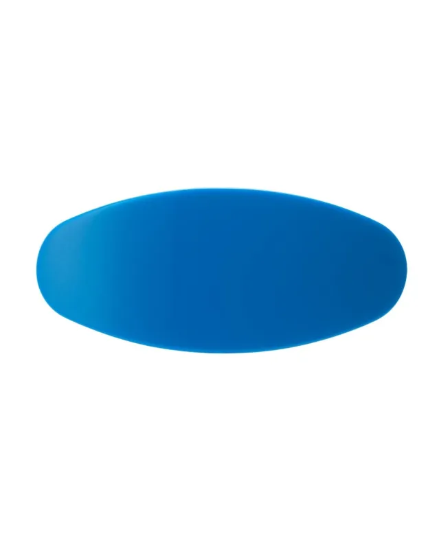 Jumbo Oval Barrette in Bright Blue sold by Machete
