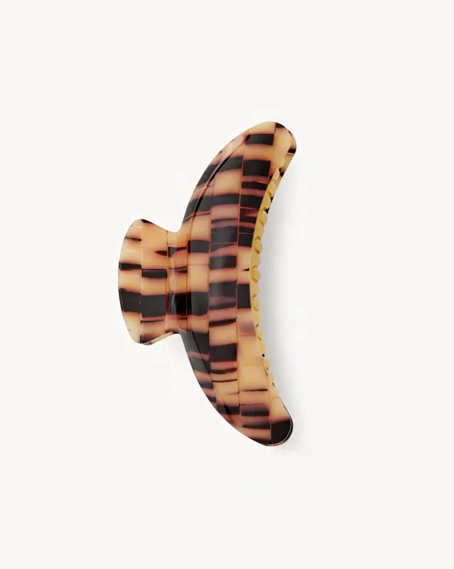 Jumbo Heirloom Claw in Blonde Checker sold by Machete