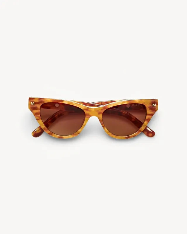 Suzy Sunglasses in Light Tortoise Stripe sold by Machete