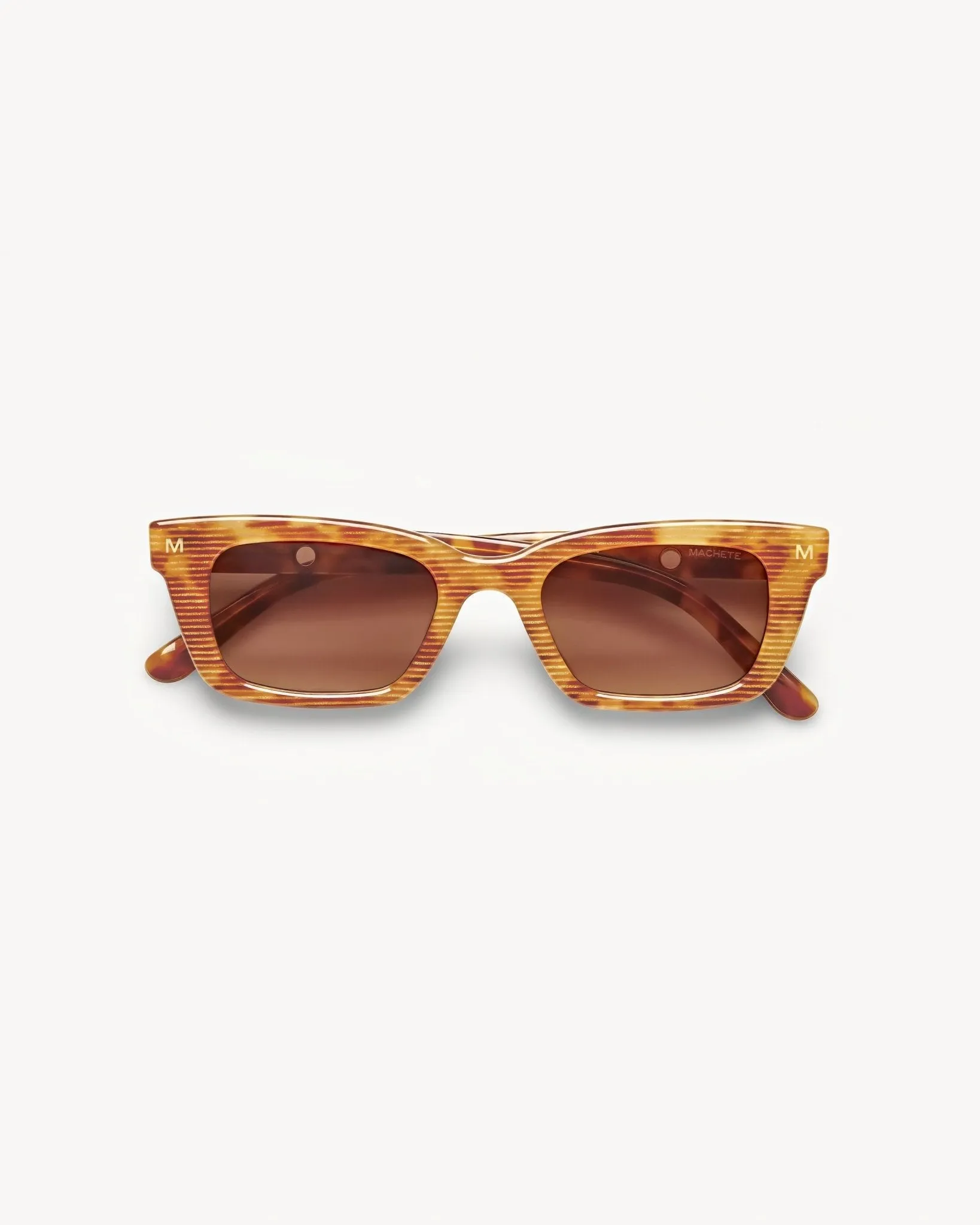 Ruby Sunglasses in Light Tortoise Stripe sold by Machete