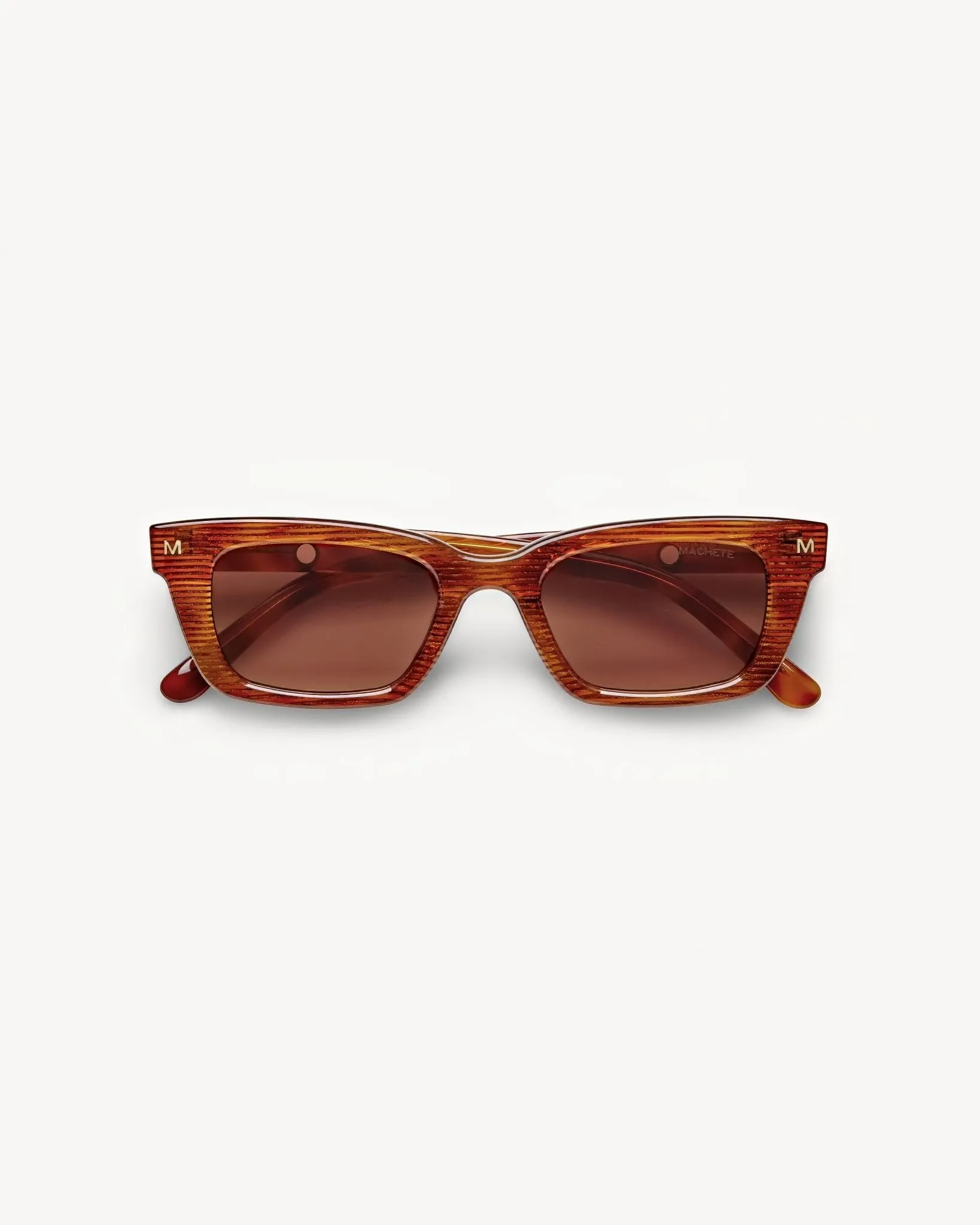 Ruby Sunglasses in Dark Tortoise Stripe sold by Machete