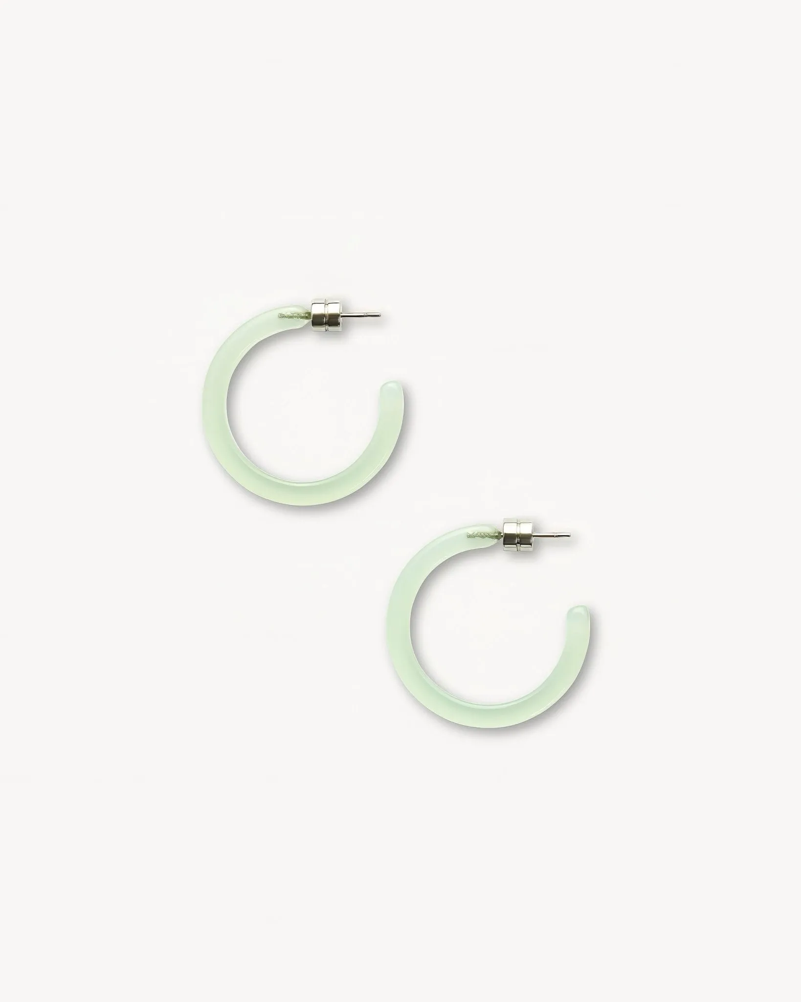 Mini Hoops in Sea Glass sold by Machete