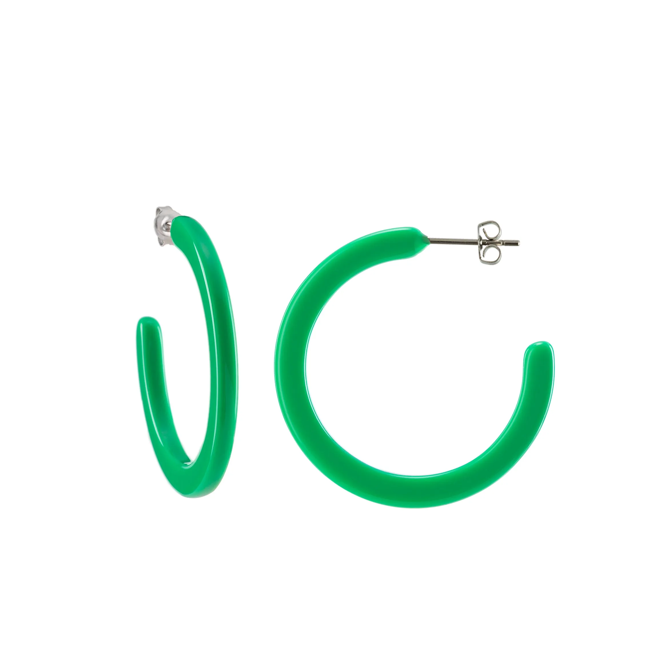 Mini Hoops in Bright Green sold by Machete