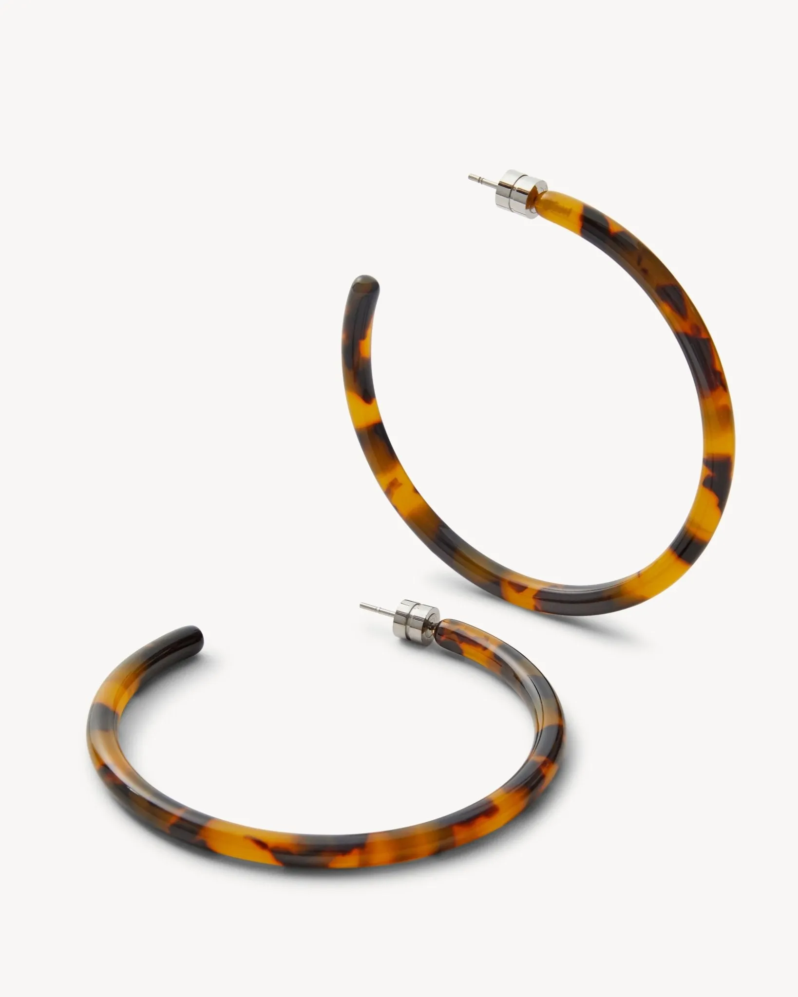 Large Hoops in Classic Tortoise sold by Machete product image thumbnail 4