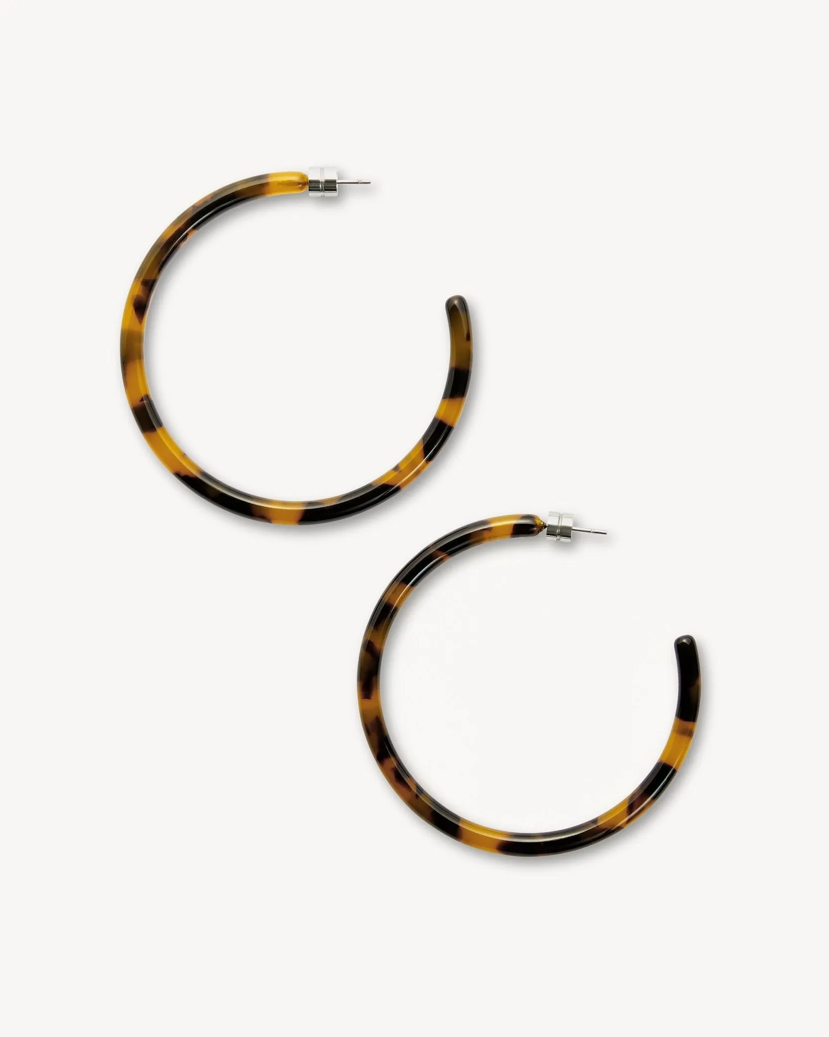 Large Hoops in Classic Tortoise sold by Machete