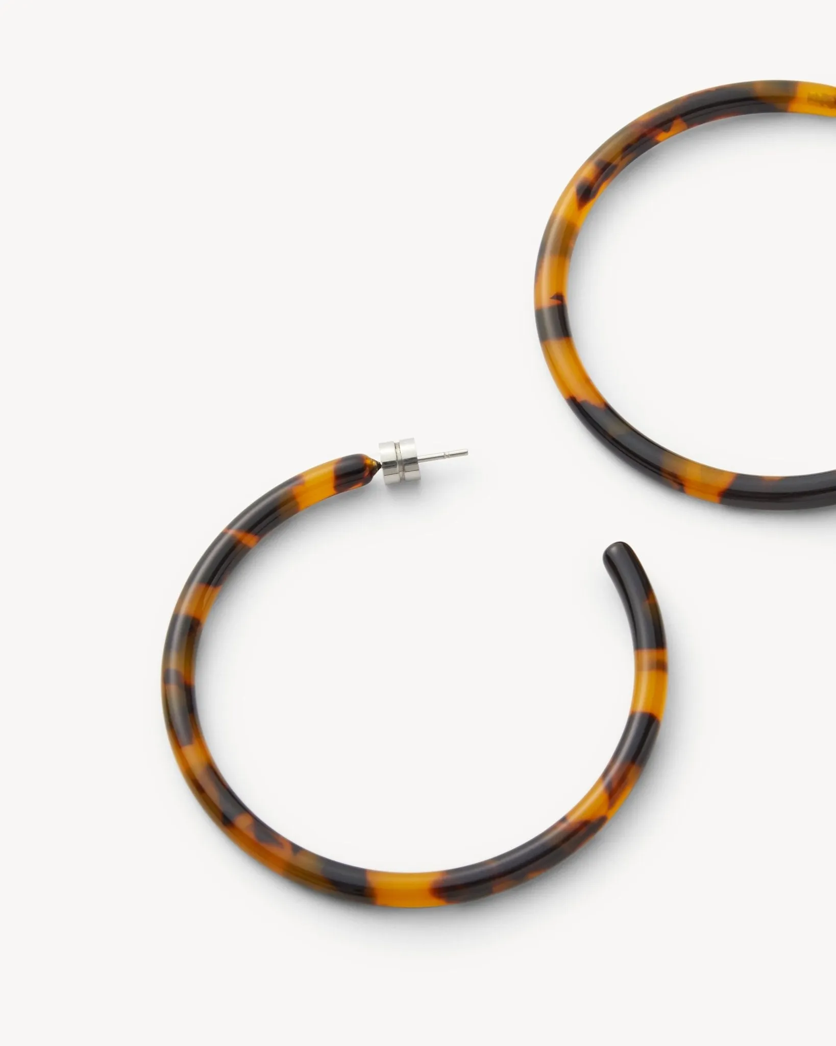 Large Hoops in Classic Tortoise sold by Machete product image thumbnail 3