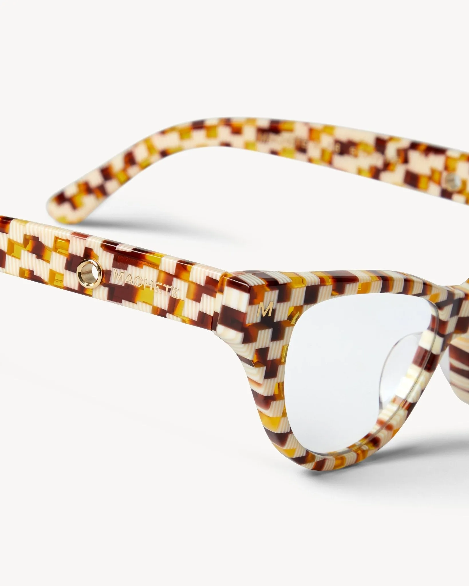 Suzy Glasses in Tortoise Checker sold by Machete product image thumbnail 2