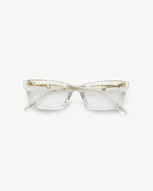 Ruby Glasses in Clear sold by Machete