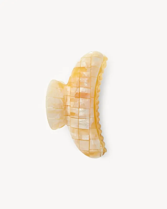 Grande Heirloom Claw in Sea Shell Checker made by Machete