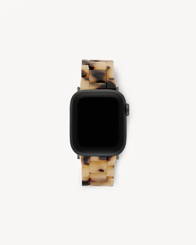 Apple Watch Band in Blonde Tortoise sold by Machete