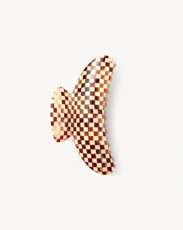 Grande Heirloom Claw in Tortoise Checker sold by Machete