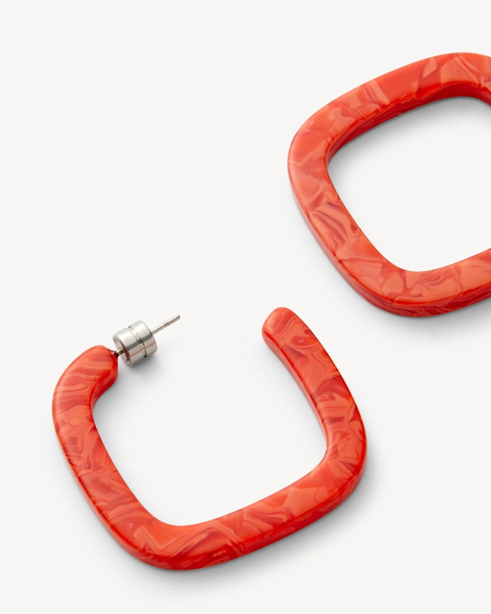 Midi Square Hoops in Poppy sold by Machete product image thumbnail 2