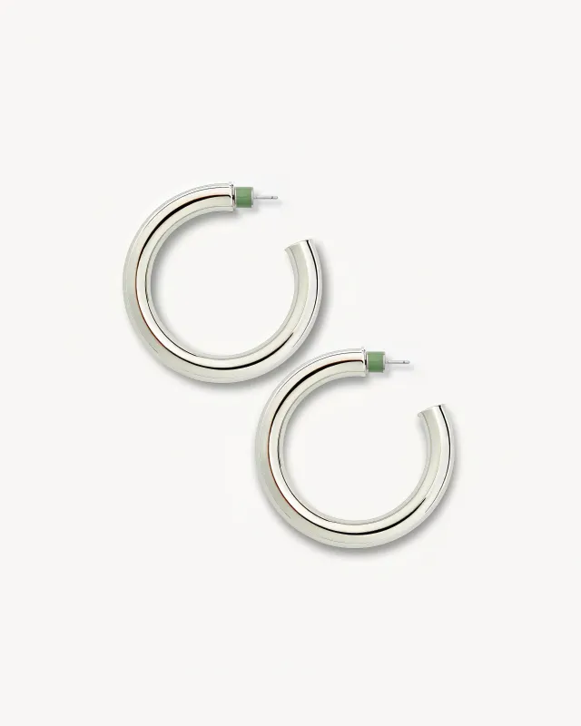1.5" Perfect Hoops in Silver sold by Machete