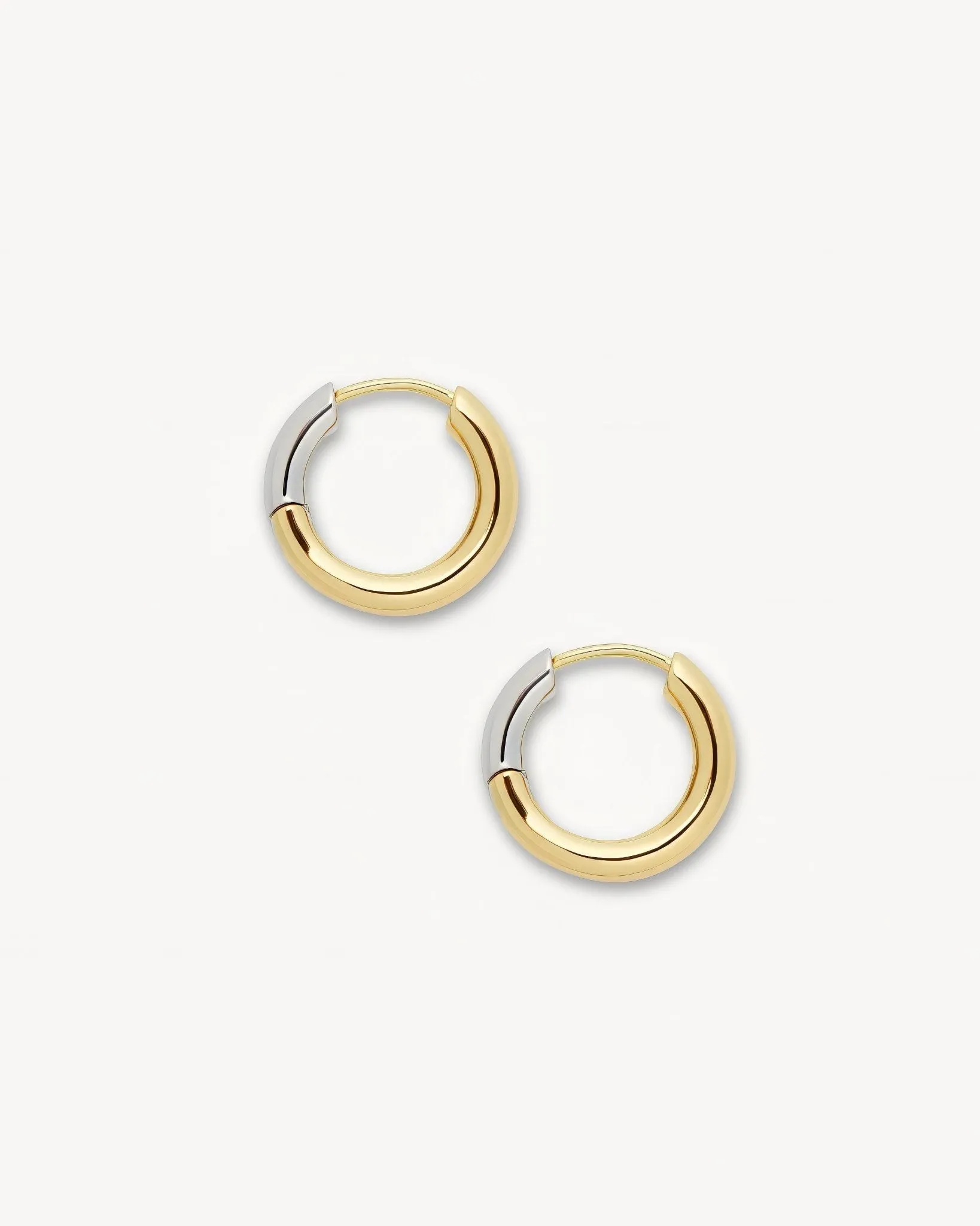 Petite Hoops in 3/4 Gold sold by Machete