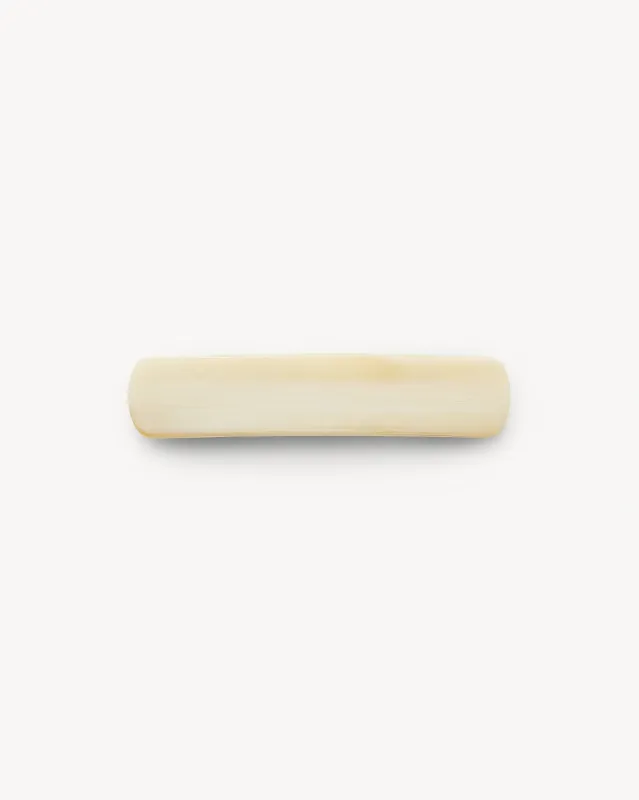No. 3 Heirloom Barrette in Alabaster sold by Machete