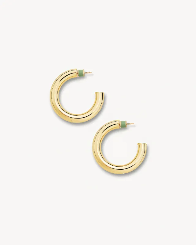 1" Perfect Hoops in Gold sold by Machete