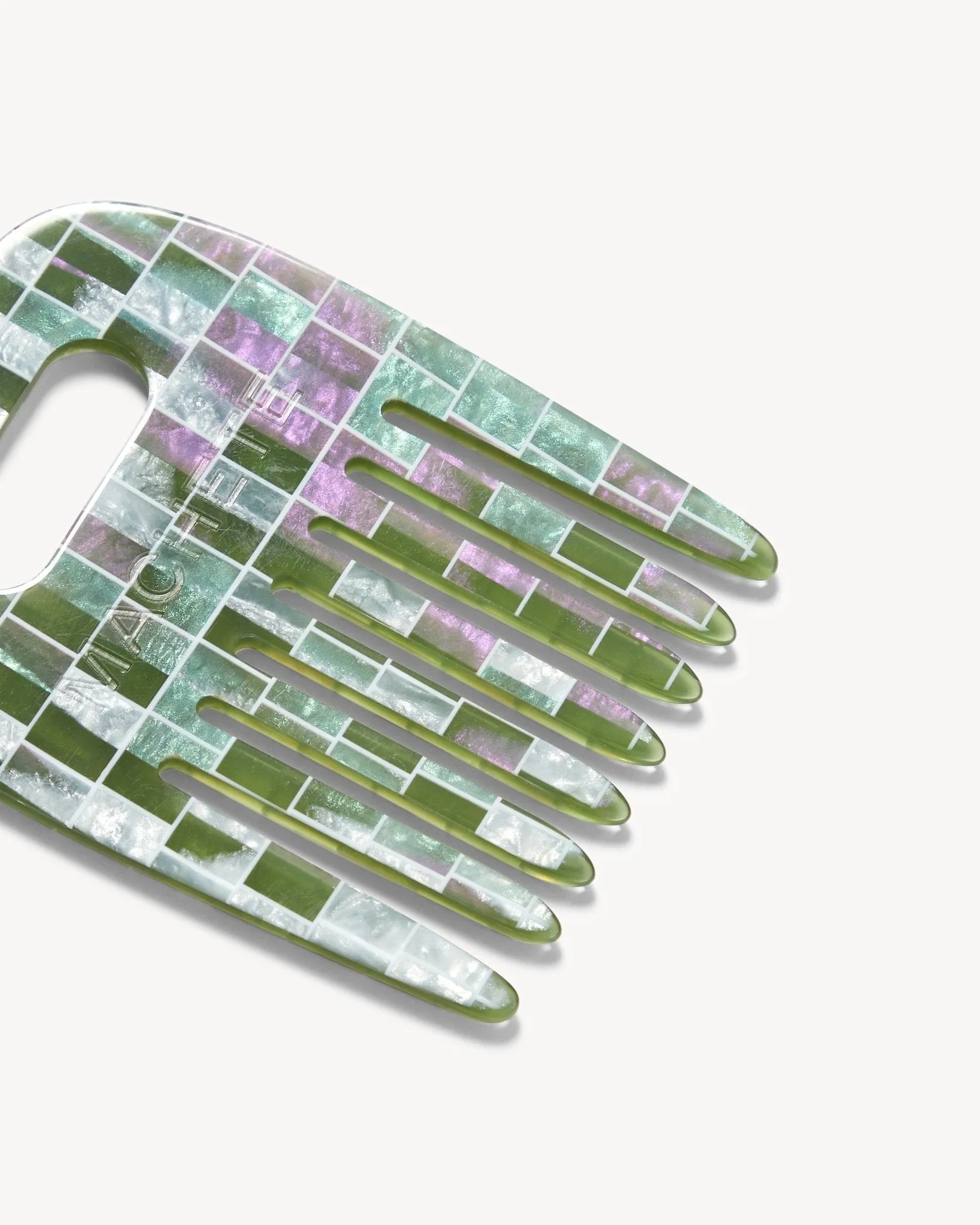No. 4 Comb in Vert Shell Checker sold by Machete product image thumbnail 2
