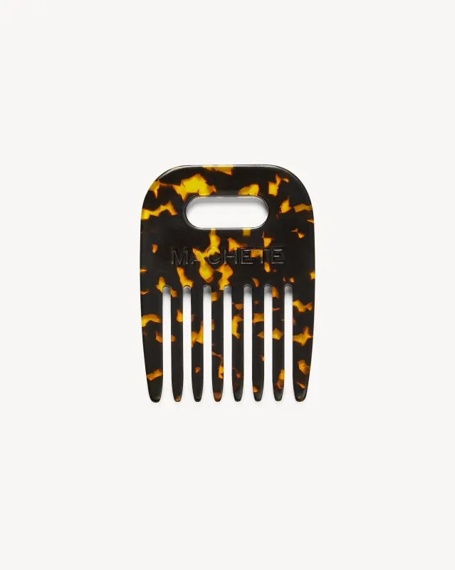No. 4 Comb in Dark Tortoise sold by Machete