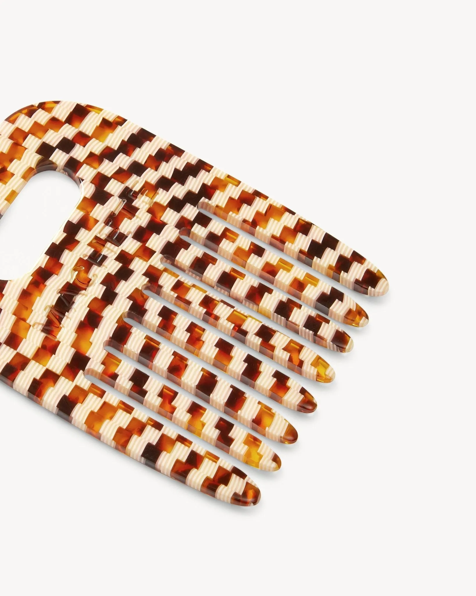 No. 4 Comb in Tortoise Checker sold by Machete product image thumbnail 2