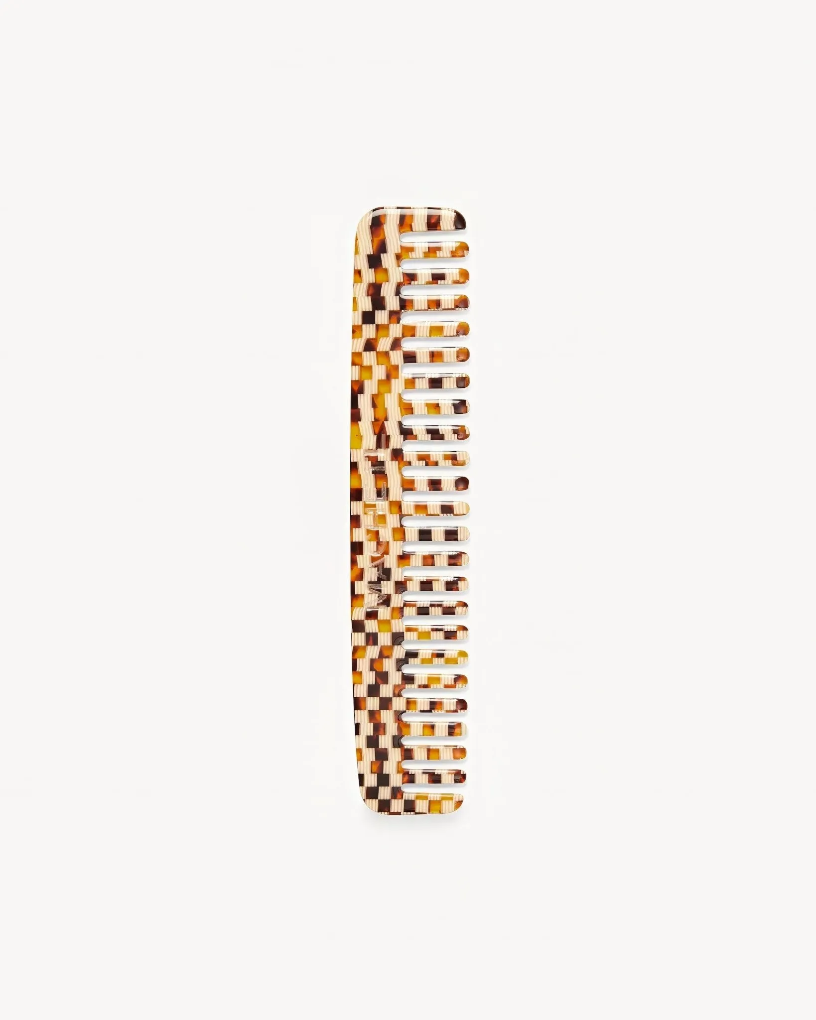 No. 3 Comb in Tortoise Checker sold by Machete