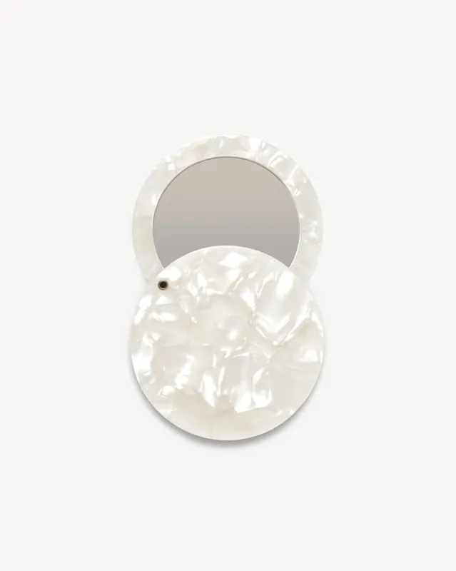Circle Mirror in White Shell sold by Machete