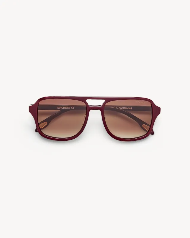 Jane Sunglasses in Oxblood sold by Machete