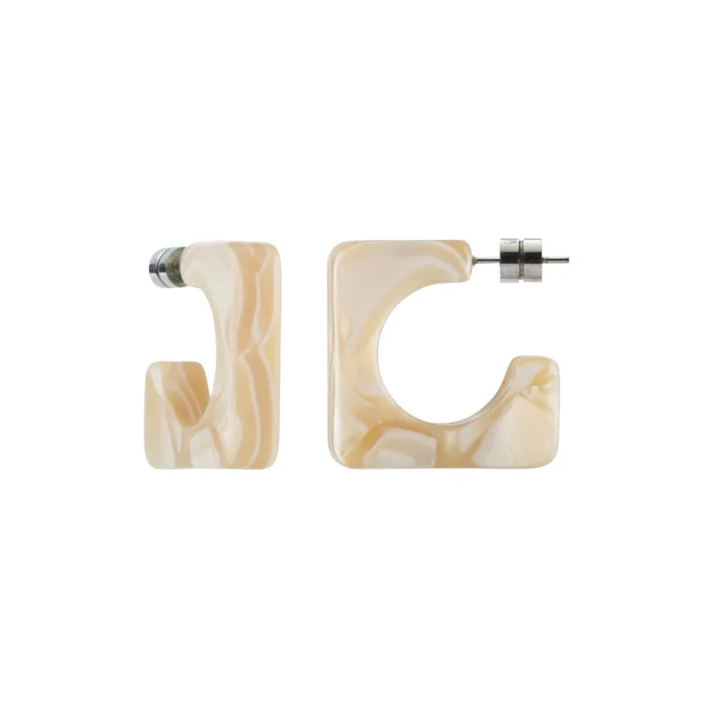 Atlas Hoops in Ivory made by Machete