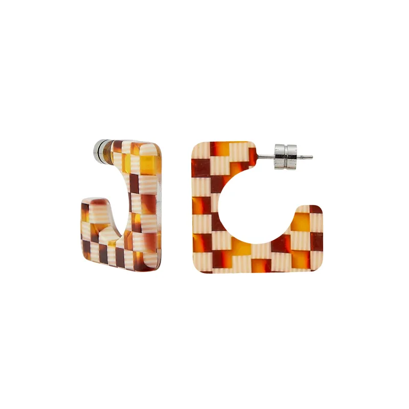 Atlas Hoops in Tortoise Checker made by Machete