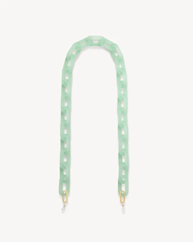 Chunky Sunglass Chain in Sea Glass sold by Machete