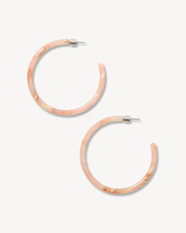Large Hoops in Blossom sold by Machete