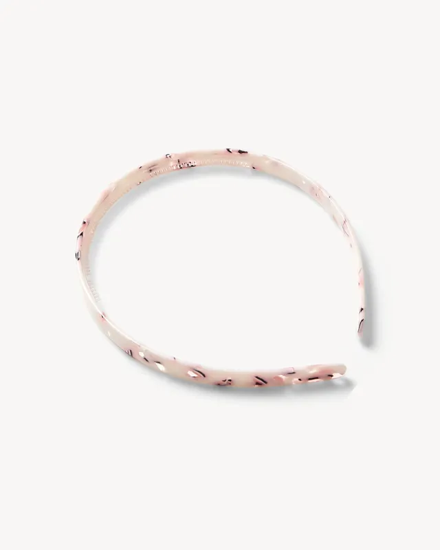 Ultralight Thin Headband in Blush Terrazzo sold by Machete