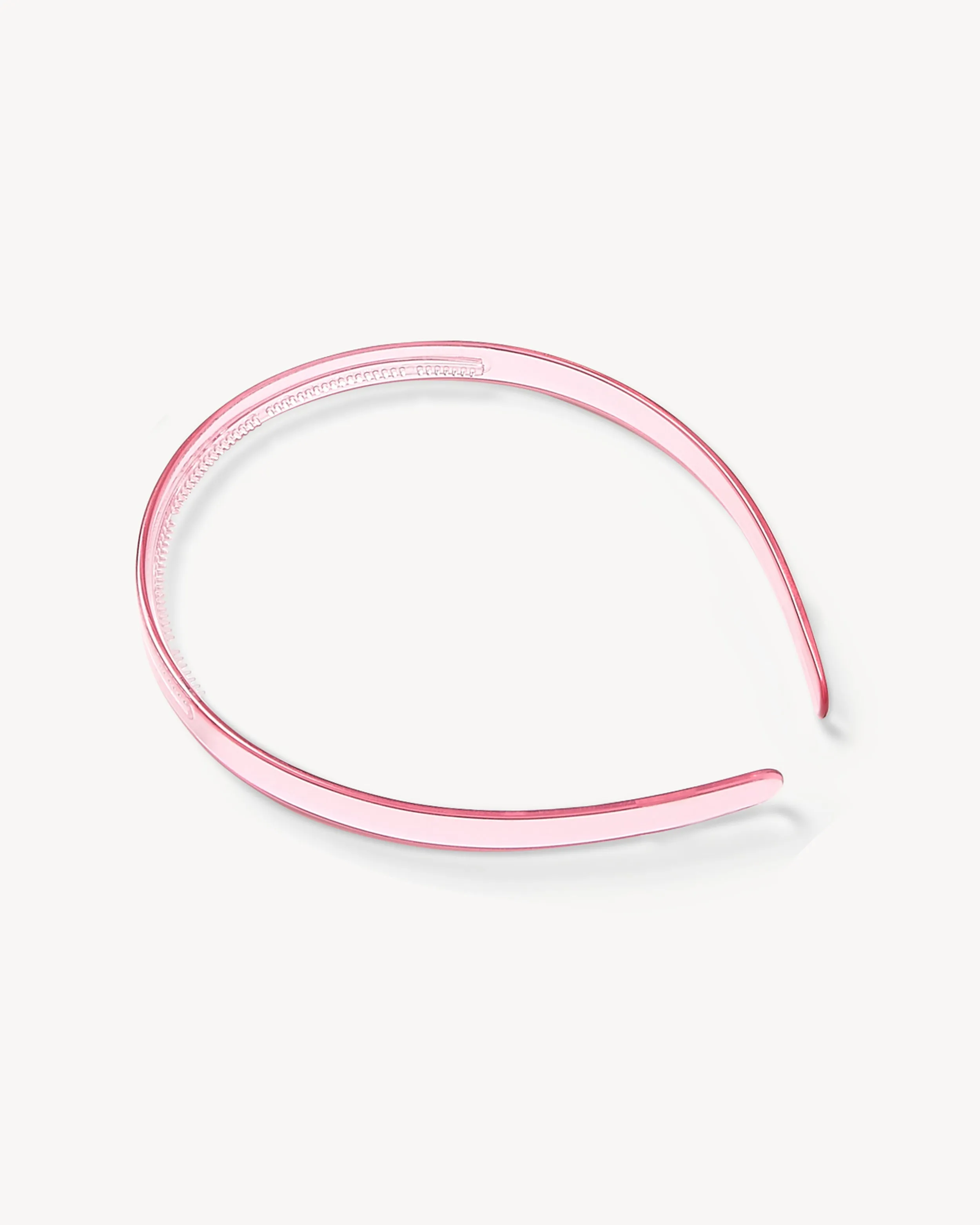 Ultralight Thin Headband in Clear Rose sold by Machete