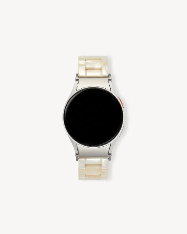 Samsung Galaxy Band in White Shell made by Machete