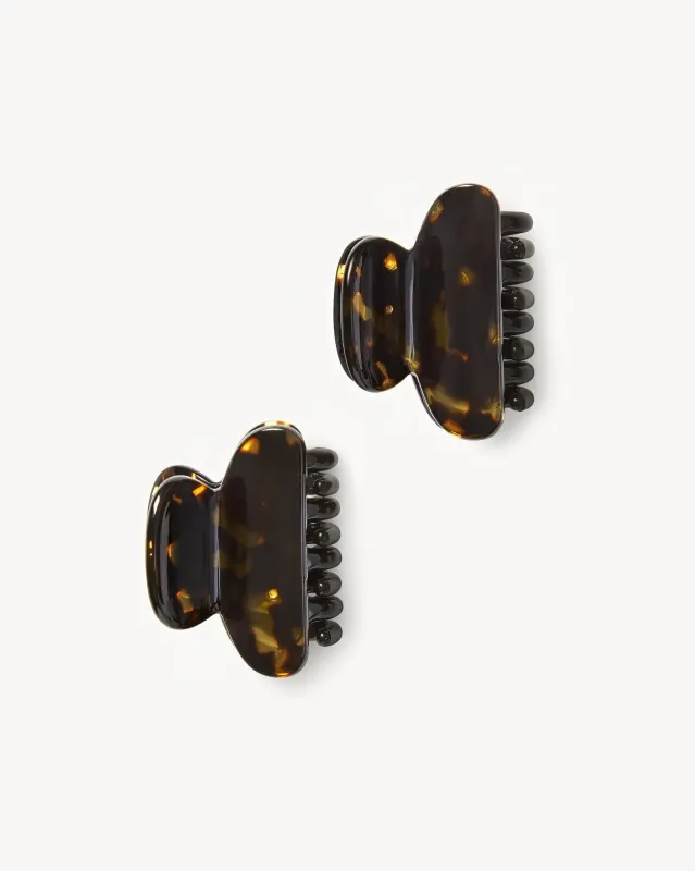 Twin Heirloom Claws in Dark Tortoise made by Machete