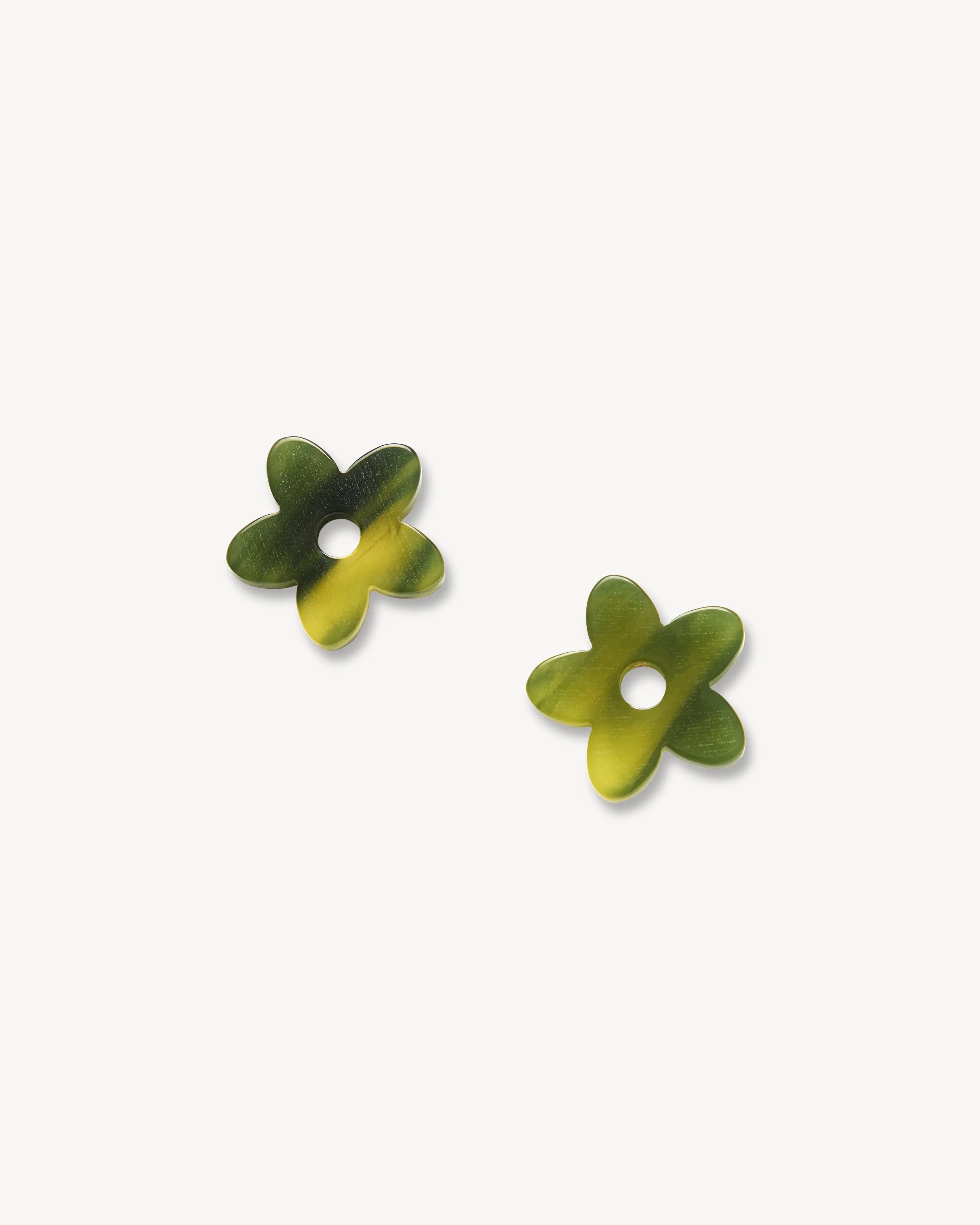 Petite Flower Charms in Algae sold by Machete