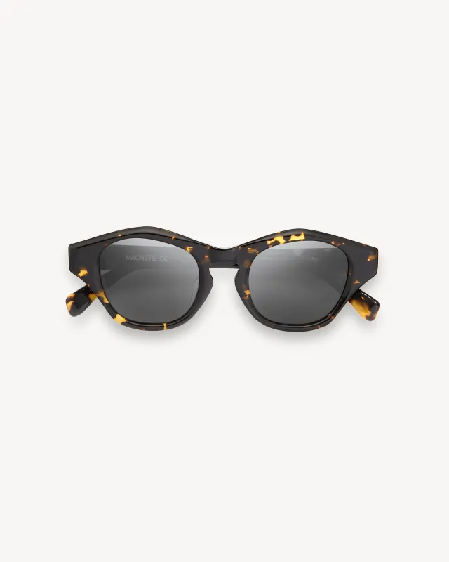 Olympia Sunglasses in Dark Tortoise made by Machete