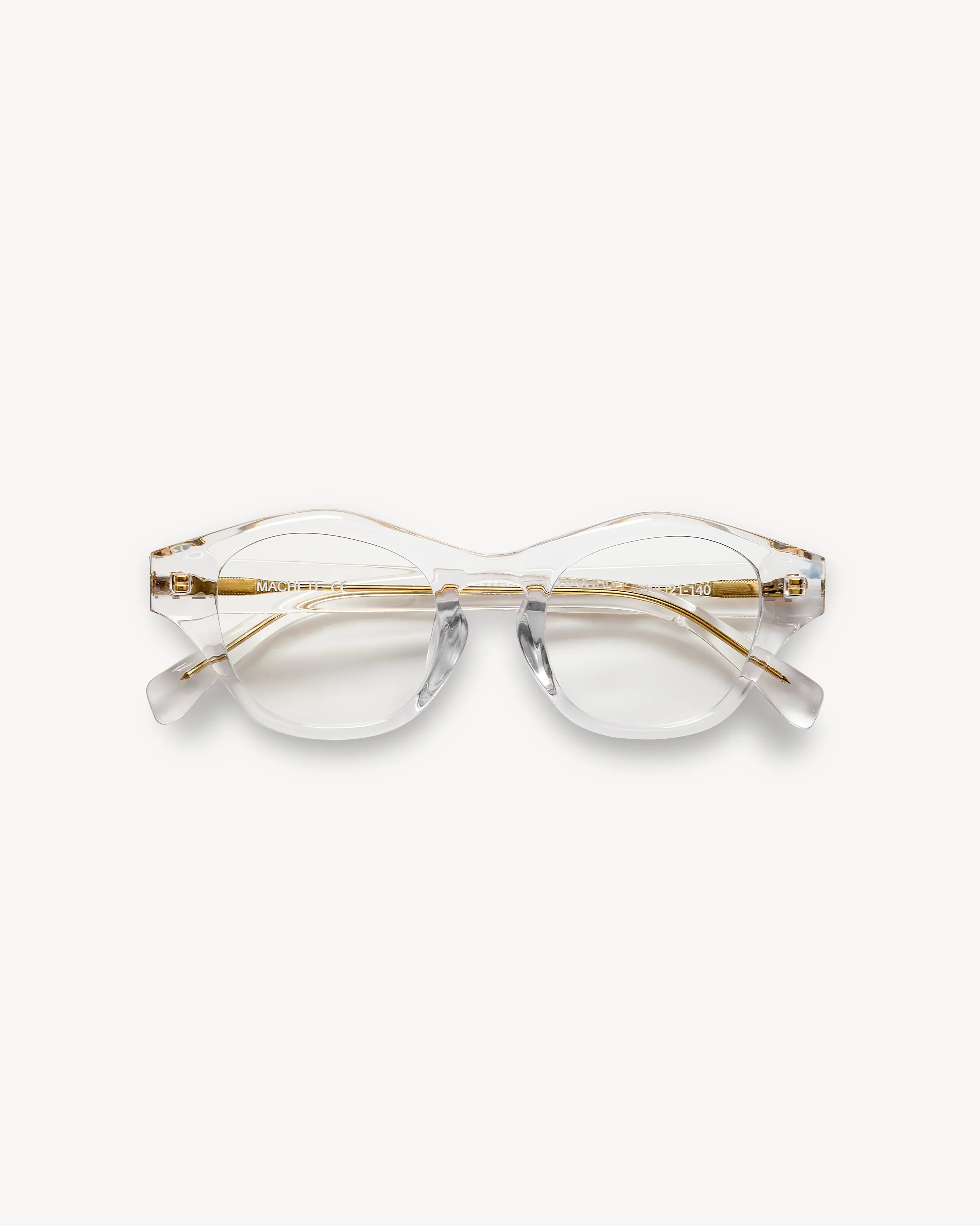 Olympia Frames in Clear sold by Machete