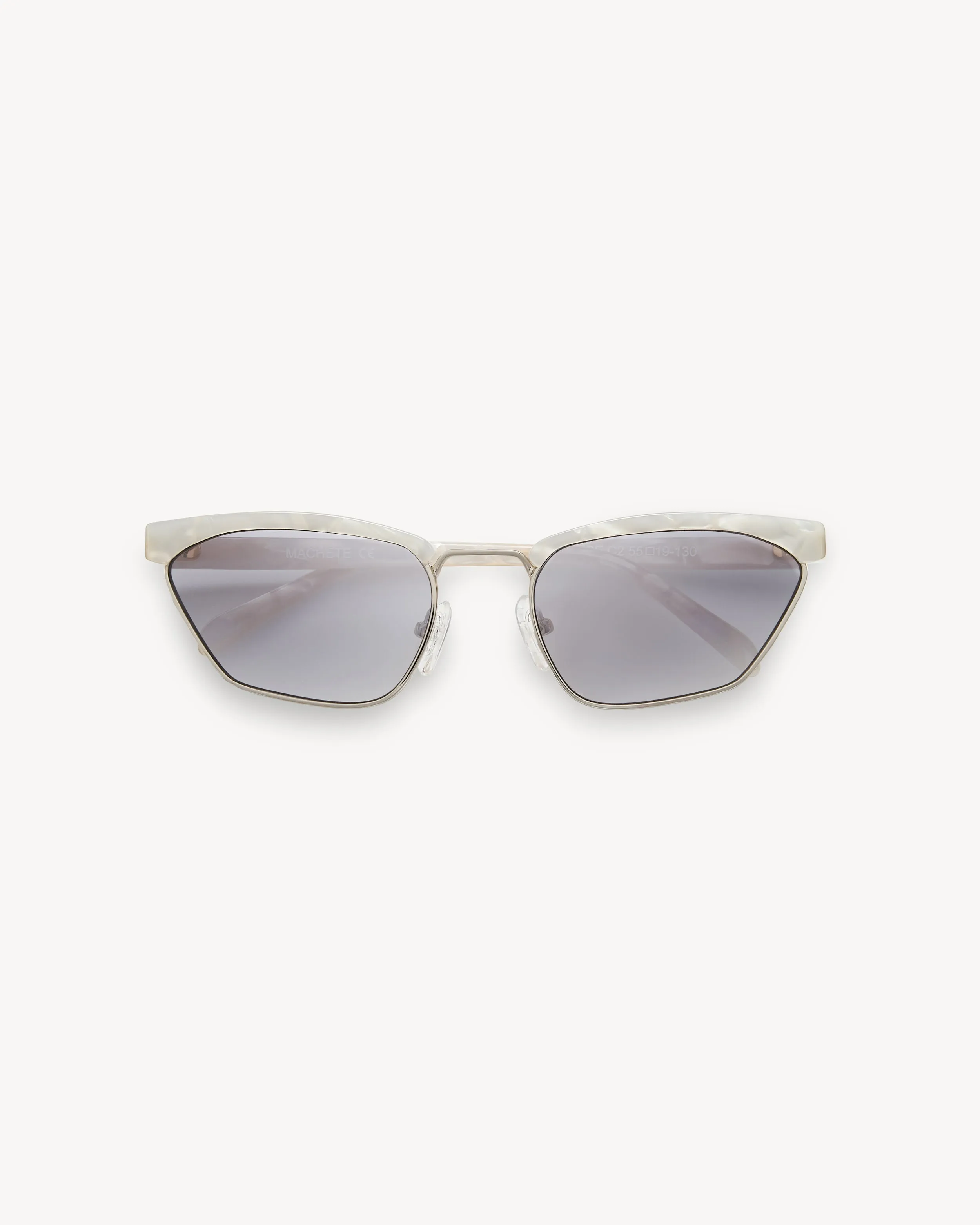 Francoise Sunglasses in White Shell sold by Machete