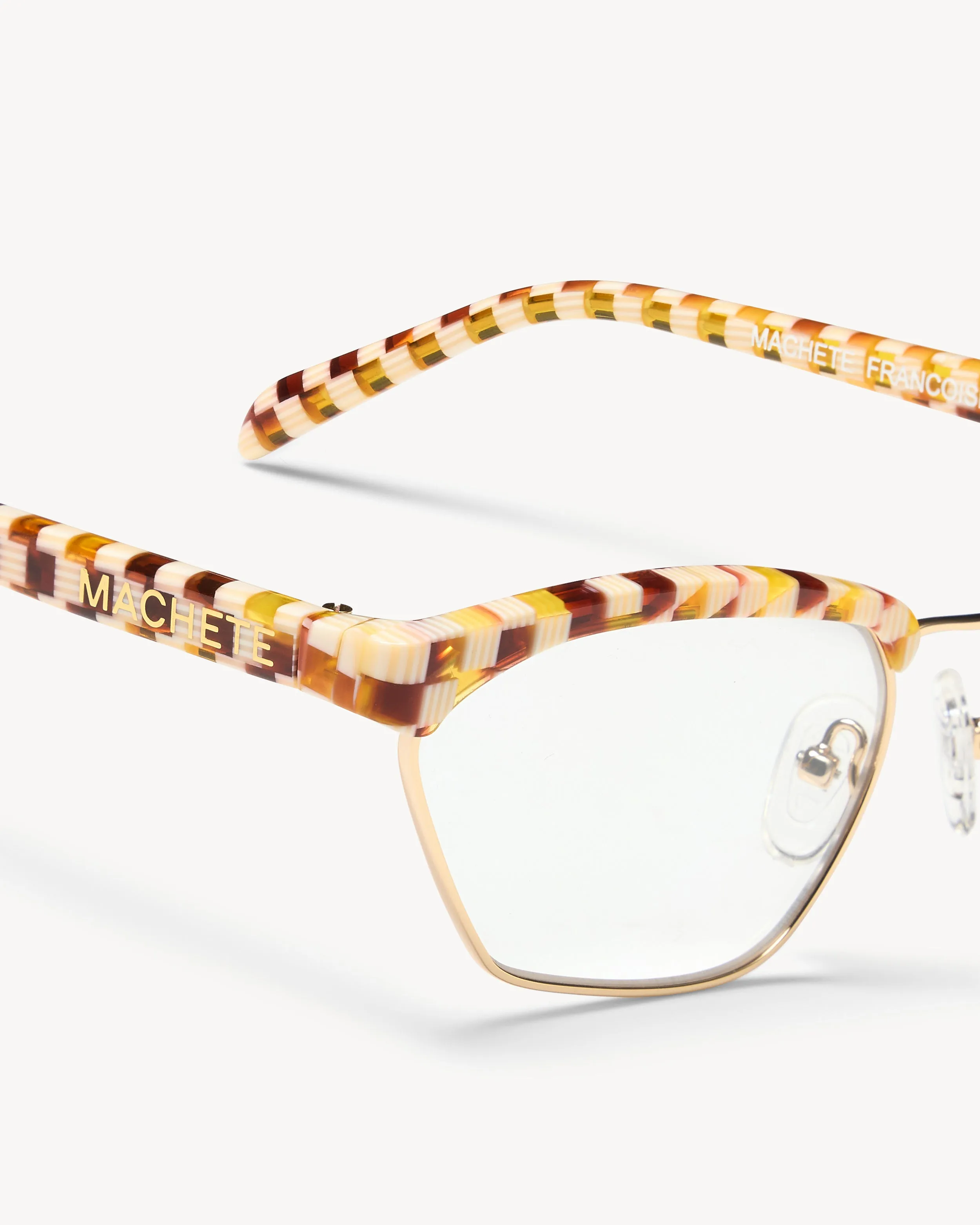 Francoise Frames in Tortoise Checker sold by Machete product image thumbnail 2